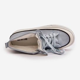 Sneakers da donna isolate sulla piattaforma in ecopelle Big Star OO274069 Blu 1