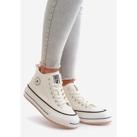 Sneakers da donna isolate sulla piattaforma in ecopelle Big Star OO274061 Bianco bianca 1