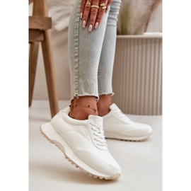 Scarpe Sportive Sneakers da Donna in Ecopelle Big Star OO274023 Hi-Poly System Bianco 2