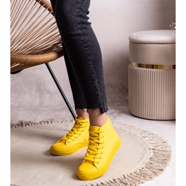 Sneakers alte gialle di Raffie giallo 1