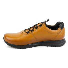 Scarpe da uomo in pelle KAMPOL 25/48 marrone chiaro 1