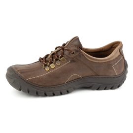 KOMODO Scarpe da trekking da uomo, pelle 936K, marrone 1