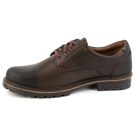 KOMODO Stivali da uomo in pelle lucida 897K marrone 1