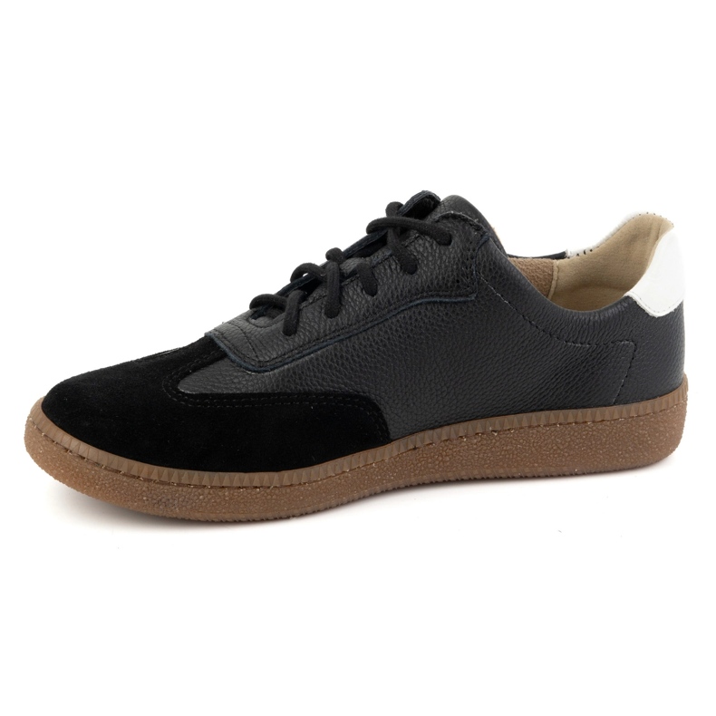 Olivier Scarpe da donna in pelle Sneakers modello 1259 nere nero 1