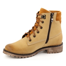 Olivier Stivali in pelle da donna, stivali invernali isolanti, 365BB, sabbia beige 1