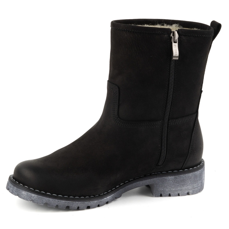 Olivier Stivali invernali isolanti in pelle da donna 340BB, neri nero 1