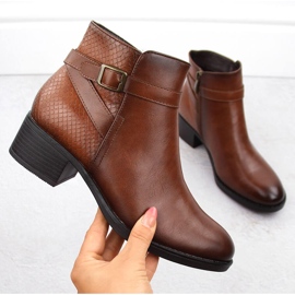 Stivali isolanti con tacco alto da donna marrone Potocki 12280 1
