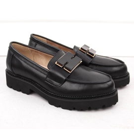 Mocassini da donna Filippo DP6450 in pelle nera nero 2