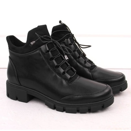 Stivaletti isolanti neri da donna Jezzi RMR23123-1 nero 2