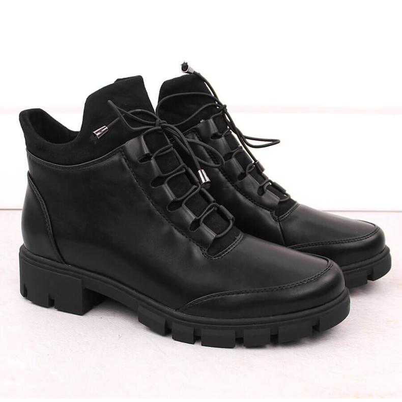 Stivaletti isolanti neri da donna Jezzi RMR23123-1 nero 2