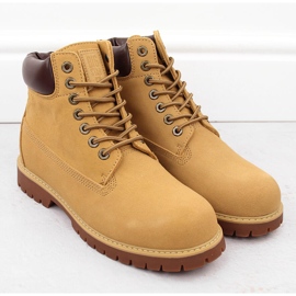 Stivali da uomo in pelle scamosciata cammello Big Star OO174136 marrone 2