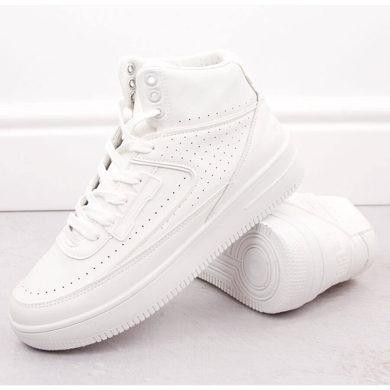 Scarpe sportive isolanti da uomo alte fino alla caviglia, bianche Big Star OO174553 bianco 2