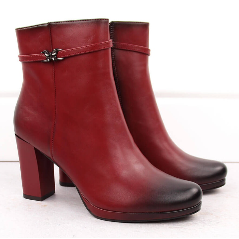 M. DASZYŃSKI Stivaletti isolanti rossi da donna M.Daszyński AF125-22 rosso 2