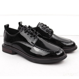 Scarpe da donna in vernice nera Filippo DP6307/24 nero 2
