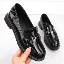 Scarpe da donna in vernice nera Filippo DP6306/24 nero 1