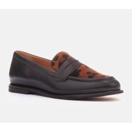 Marco Shoes Mocassini Lorenzo in cavallino nero 1