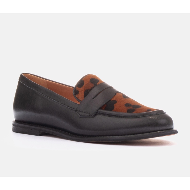 Marco Shoes Mocassini Lorenzo in cavallino nero 1