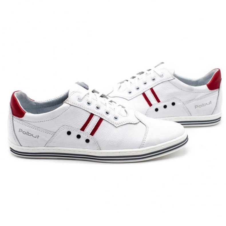 Polbut 1801L scarpe da uomo casual bianche bianca 3