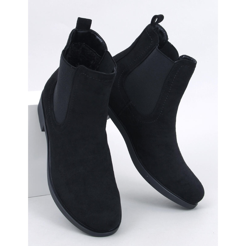 Stivaletti Chelsea in camoscio e gomma Terra Black nero 1