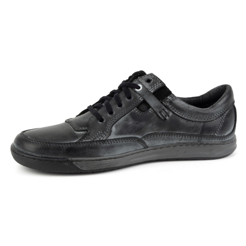 KOMODO Scarpe da uomo in pelle Casual 932K, colore grigio 1