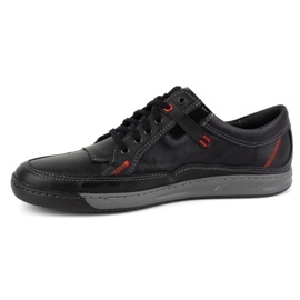 KOMODO Scarpe da uomo in pelle Casual 932K nere nero 1