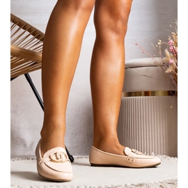 Mocassini Eleena da donna beige 1