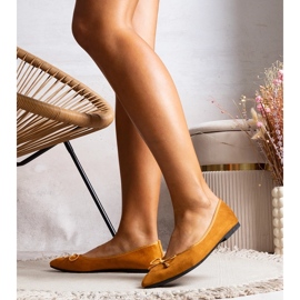 Ballerine a punta color cammello di Latour marrone 1