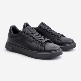 Sneakers da Uomo Realizzate in Eco Pelle Big Star OO174117 Nero 1