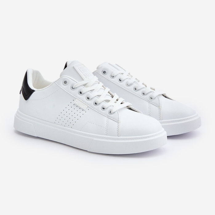 Sneakers da Uomo Realizzate in Eco Pelle Big Star OO174115 Bianco bianca 1