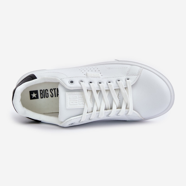 Sneakers da Uomo Realizzate in Eco Pelle Big Star OO174115 Bianco bianca 2