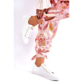 News Sneakers Classiche da Donna Bianche e Oro Ecoma bianco 2