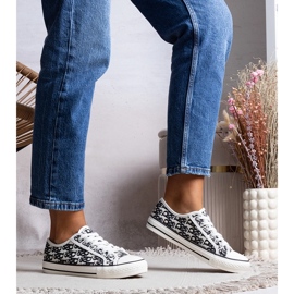 Sneakers bianche e nere da donna Rimmie bianco 1
