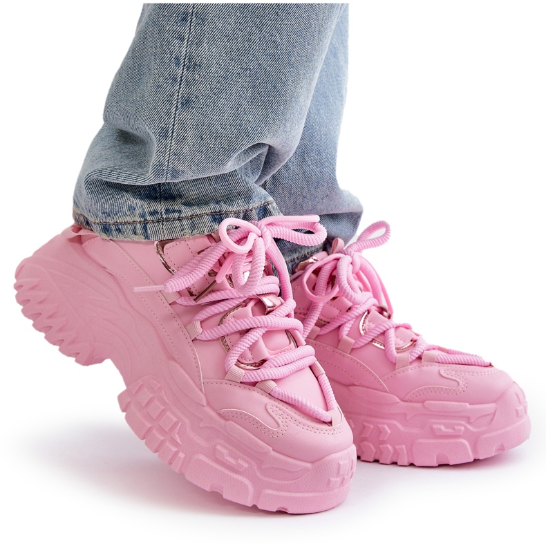 Seastar Sneakers sportive da donna con suola spessa, rosa 5