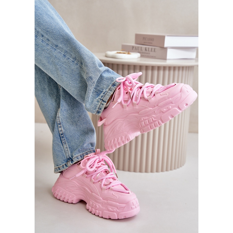 Seastar Sneakers sportive da donna con suola spessa, rosa 4