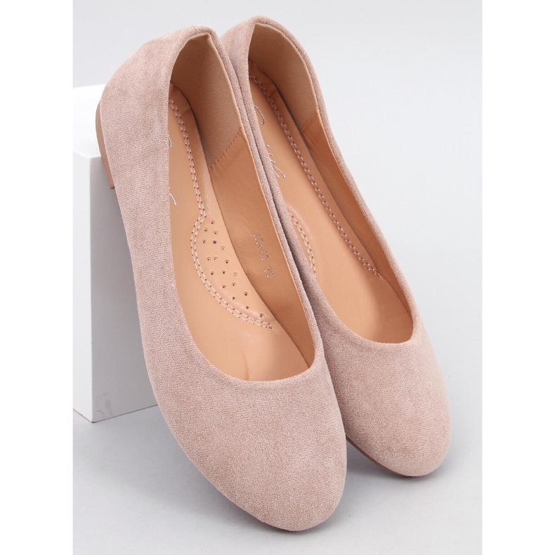 Ballerine classiche in pelle scamosciata Sessa Khaki beige 1