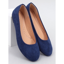 Ballerine classiche in camoscio blu Sessa 1