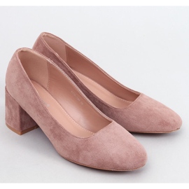 Décolleté Fredette Khaki con tacco comodo beige 1