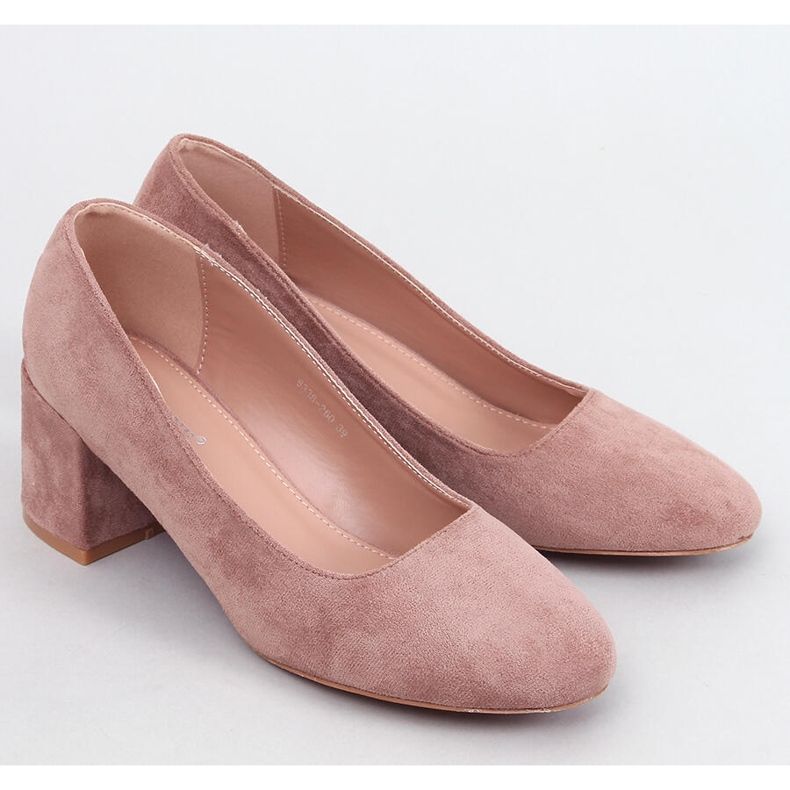 Décolleté Fredette Khaki con tacco comodo beige 1