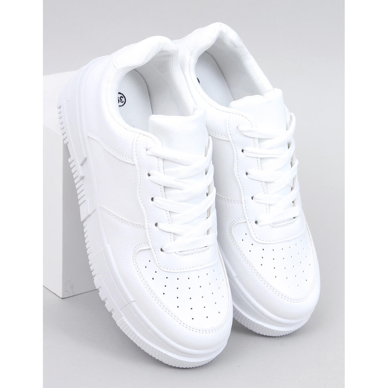 Scarpe da ginnastica Clemons Allwhite da donna bianca 1