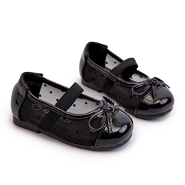 Ballerine da bambino con fiocco, Jellema Nero 4