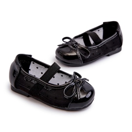 Ballerine da bambino con fiocco, Jellema Nero 1