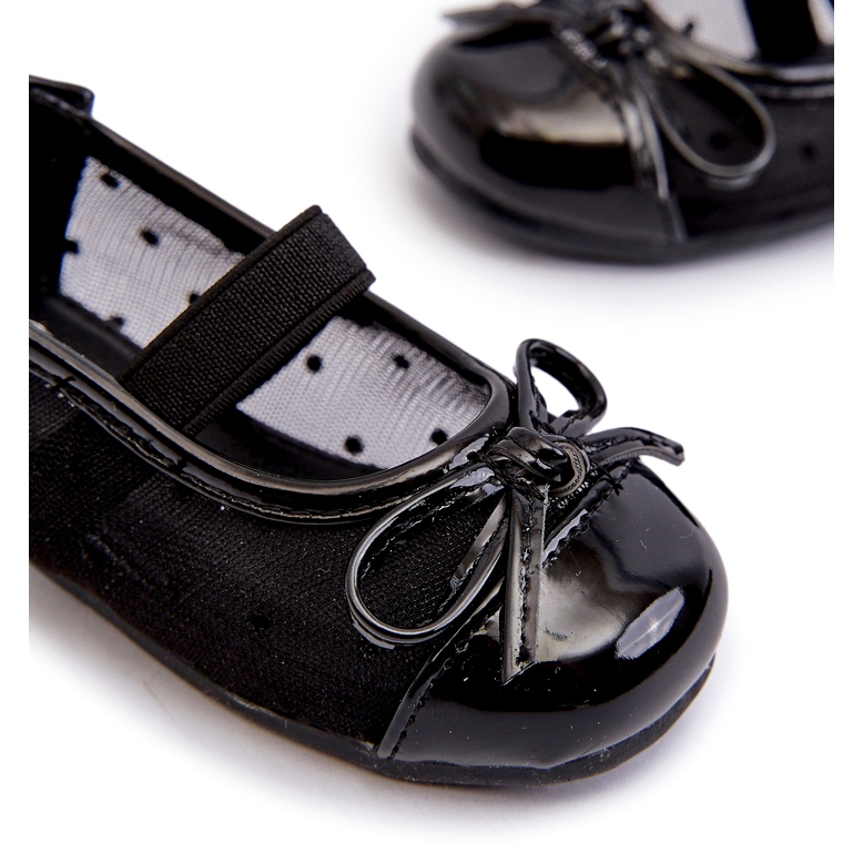 Ballerine da bambino con fiocco, Jellema Nero 2