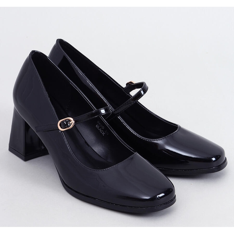 Maddoi Décolleté con tacco alto in vernice nera nero 1