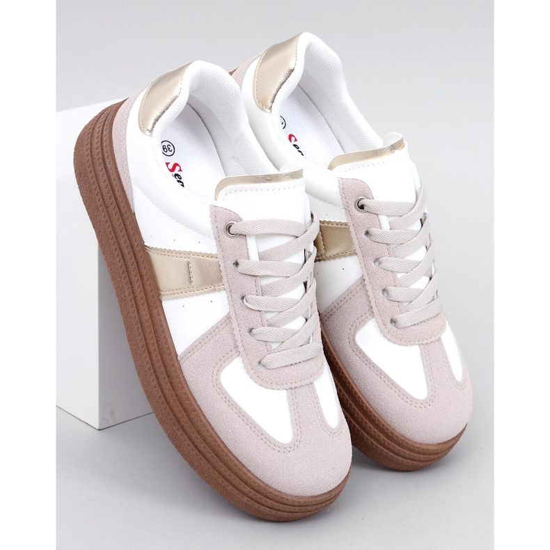 Scarpe da ginnastica da donna Critten Gold beige 1
