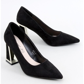 Constie Décolleté con tacco geometrico nero 1