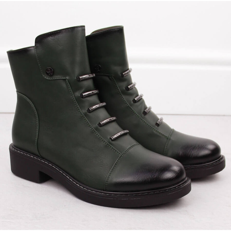 Stivaletti da donna isolanti verdi Jezzi ASA252-5 verde 2