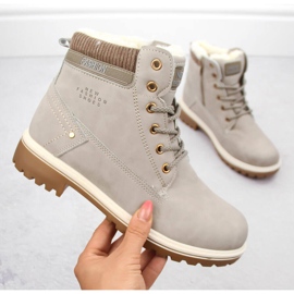 Stivaletti beige da donna Potocki 97301 1