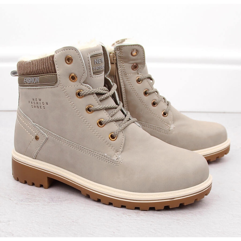 Stivaletti beige da donna Potocki 97301 2