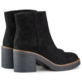 Stivaletti classici neri da donna con tacco alto nero 1