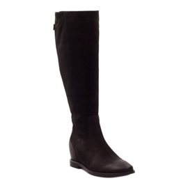Stivali con cerniera decorativa Edeo 3138 nero 1